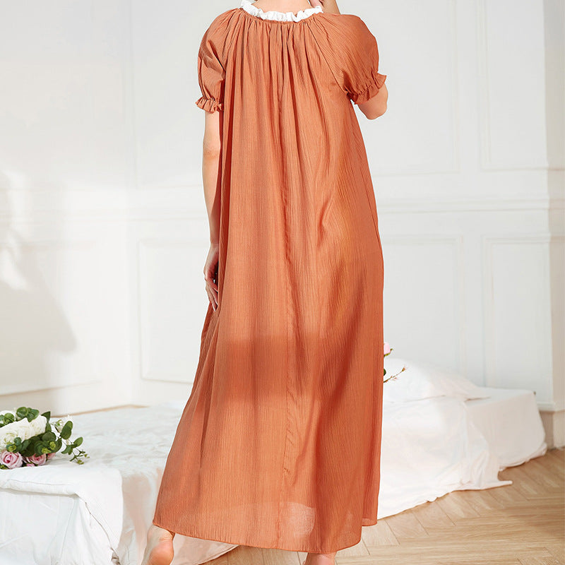 Middle Eastern French Temperament Home Wear Loose Casual Summer Pajamas For Ladies