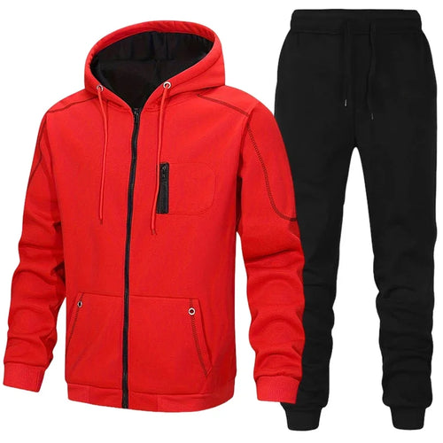 Fashion Men's Tracksuit Casual Hoodie Sweatshirts Coat Outdoors Sports