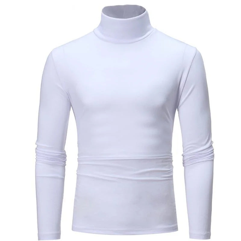 Men's Thermal Underwear in Turtleneck Lapel Autumn Thin Modal Autumn Winter Male Long-sleeved Base Shirt Single Slim-fit Top