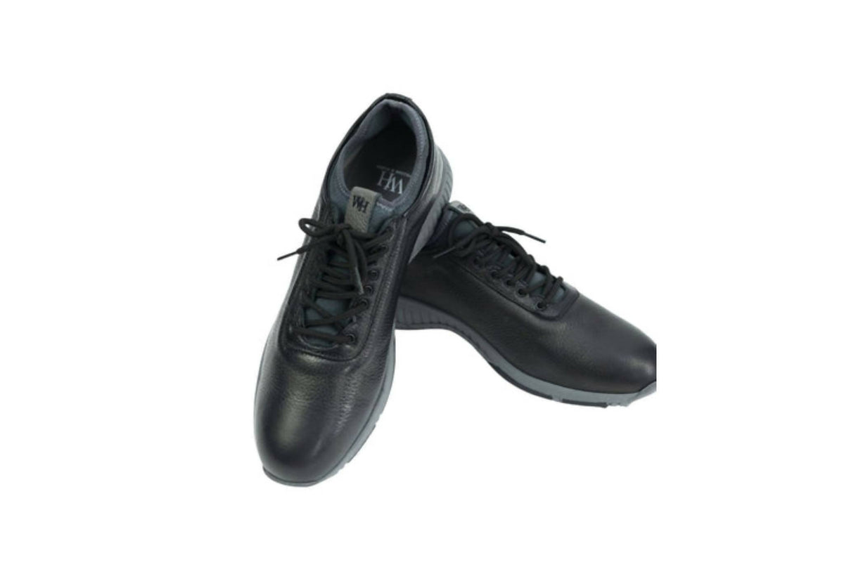 Men's Ace Deerskin Golf Shoes - in All Black
