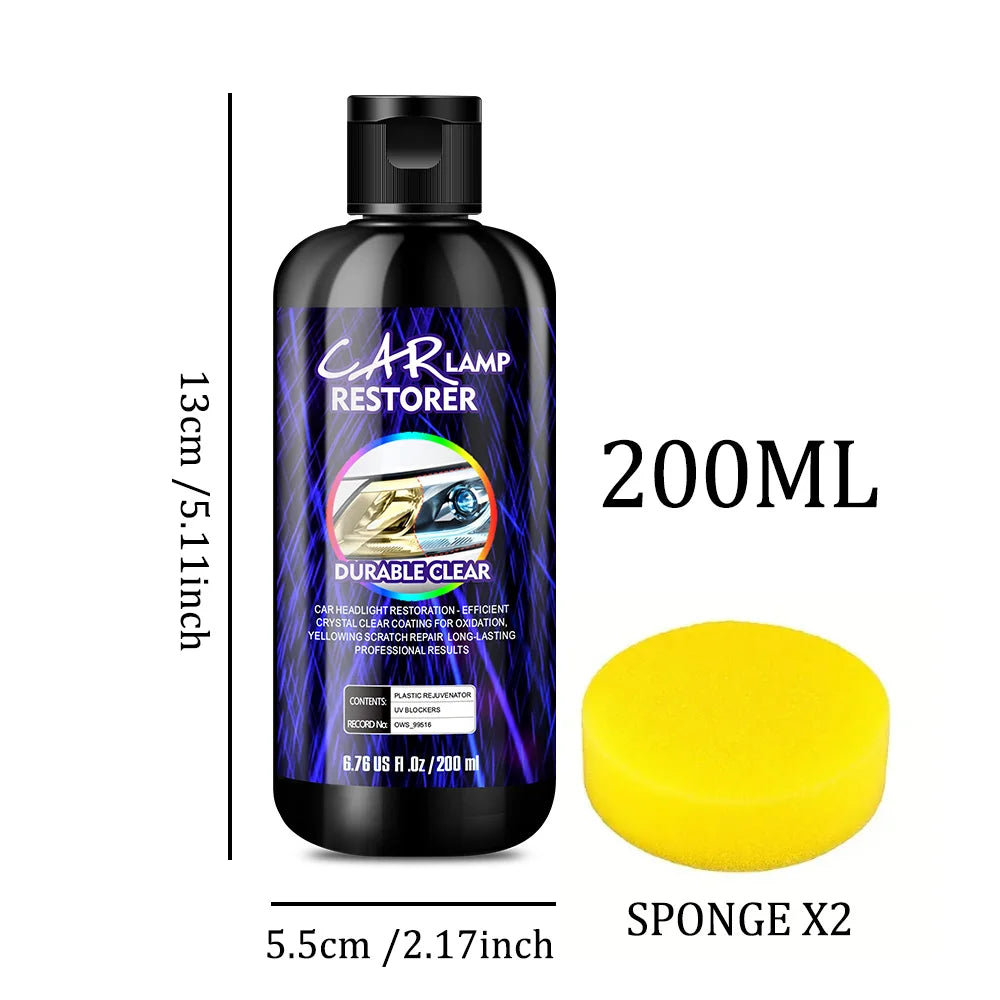Car Headlight Restoration Polishing Kits Headlamp Repair Kits Car Light Polisher Cleaning Paste Car Paint Care Refurbish Agent