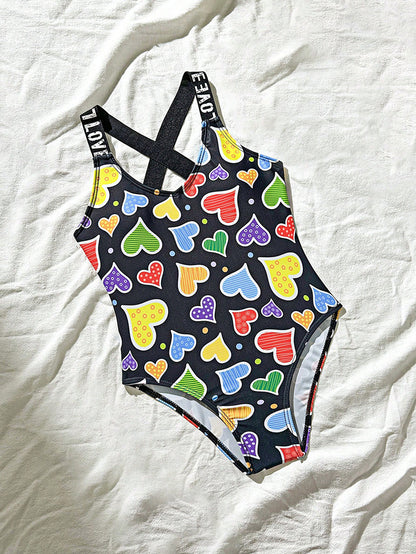 Cute Printed One-Piece Swimwear for Girls