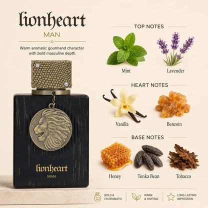 Luxury Armaf Lionheart Man Mens Perfume Long Lasting Arabian Eau De Parfum Gift Box For Men Holiday Present