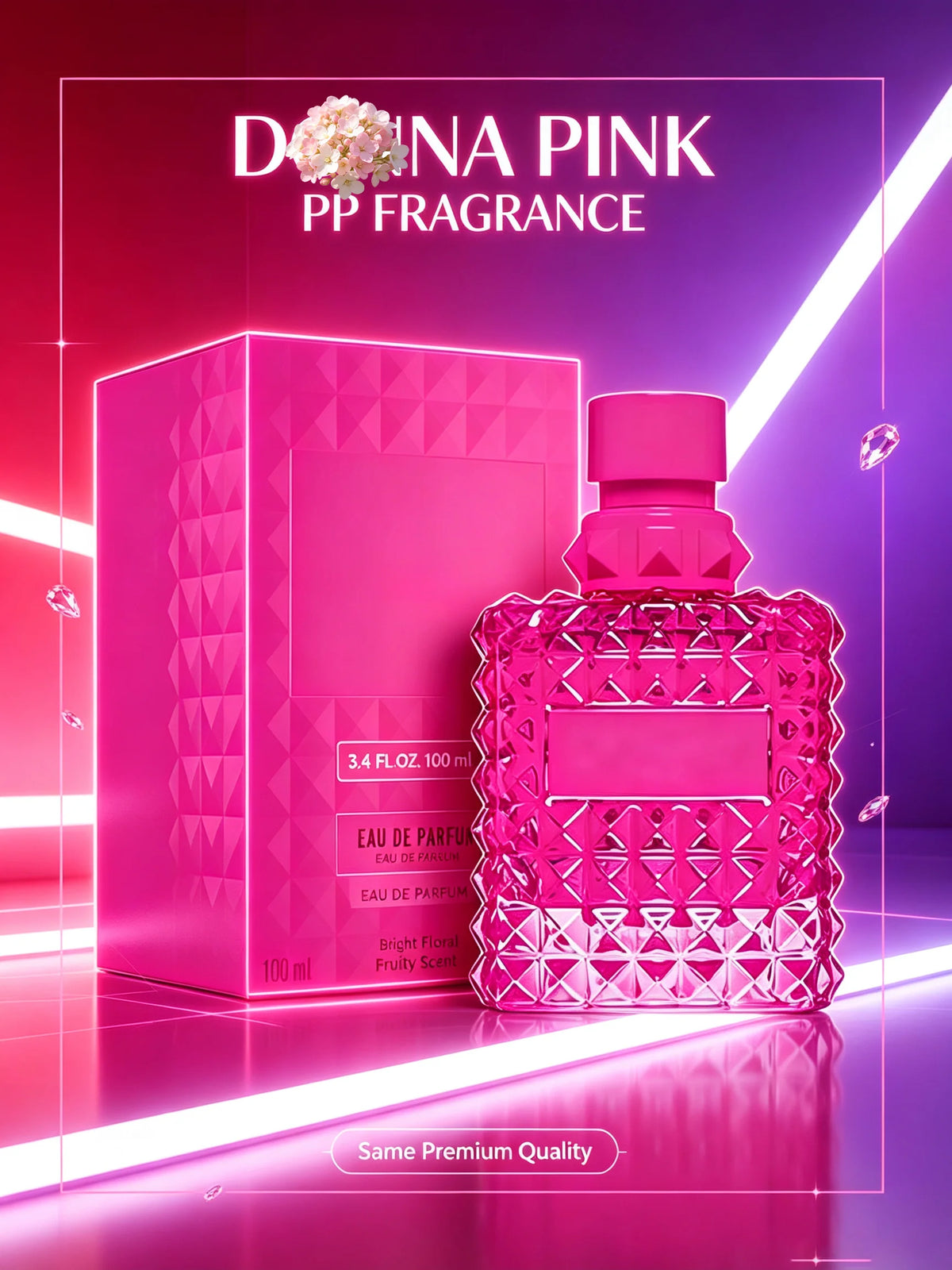 Women Eau de Parfum Perfume 100ml 3.4 fl.oz Luxury Sweet Floral Fragrance Long Lasting Feminine Signature Perfume Spray Romantic Daily Wear Date Night Wedding Party Fall Fashion Back to School Halloween Christmas Valentine's Day Gift For Her