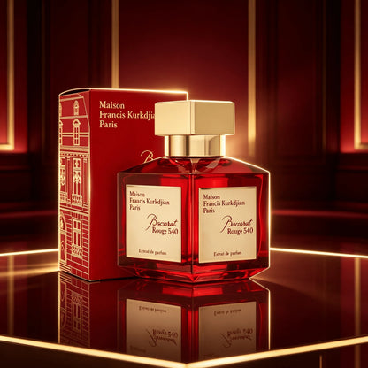 Maison Francis Kurkdjian Baccarat Rouge 540 Extrait De Parfum 70ml Unisex Perfume, Oriental Woody Amber Scent Saffron Jasmine Cedarwood, Strong Long Lasting Sillage Luxury Fragrance Spray for Men Women, Ideal Holiday Birthday Gift