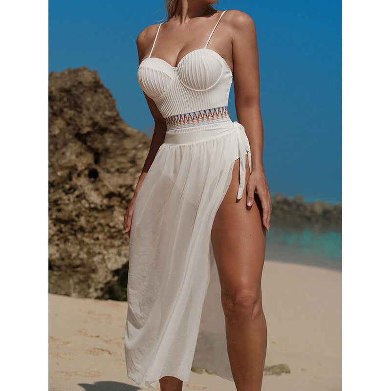Sexy Off-Shoulder Two-Piece Swimsuit Set for Women