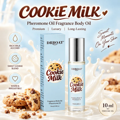 Cookie Milk Perfume Oil 10ml Roll On Long Lasting Sweet Gourmand Fragrance Body Essential Oil Portable Attar for Women