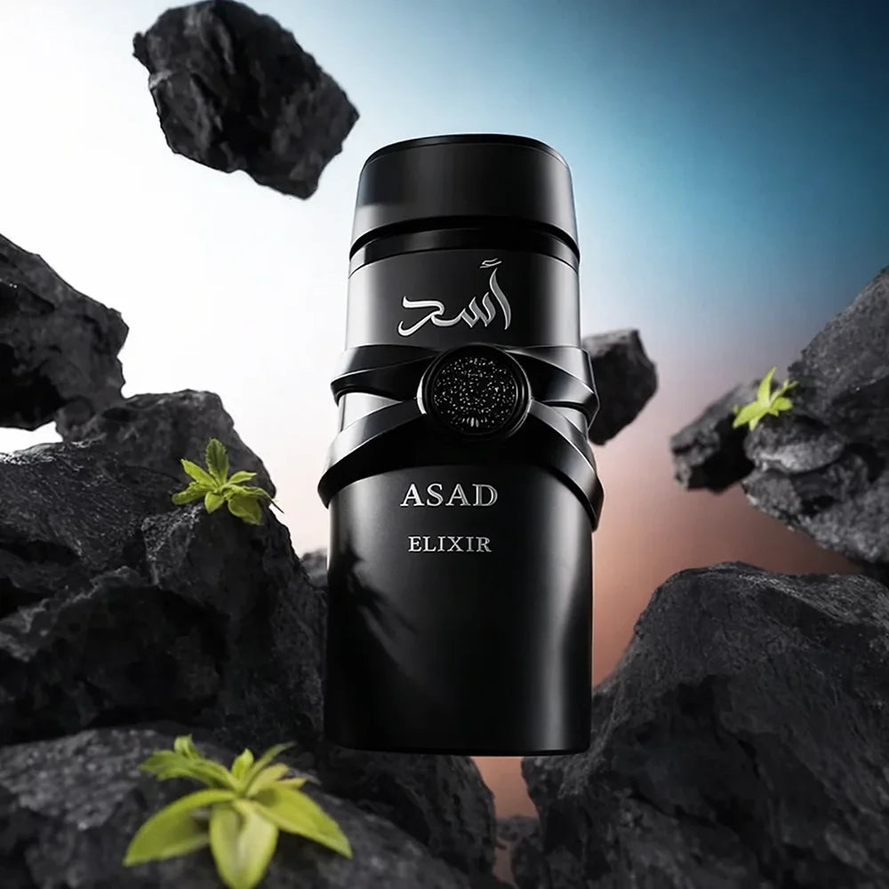 Asad Elixir Men EDP Perfume 100ml, Spicy Woody Oriental Long Lasting Arabian Style Fragrance, Masculine Cologne for Daily & Evening Wear