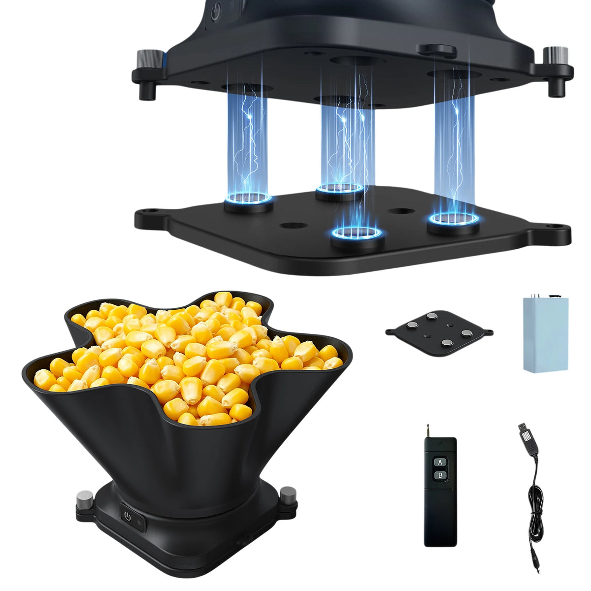 Remote Bait Dispenser IP67 Waterproof Rechargeable Bait Spreader High Speed Motor Fishing Bait Dispenser for Carp Fishing Boat