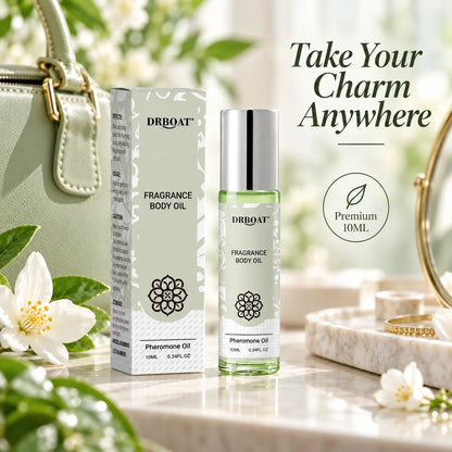 Fresh Jasmine Perfume Oil Roll On for Women, Long Lasting Floral Fragrance Body Oil with Green Pear Bergamot Cedarwood Notes
