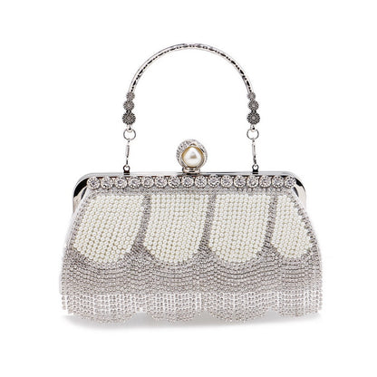 New Fringed Evening Bag Ladies High End Dress Evening Bag Diamond Portable Banquet All Match Bag