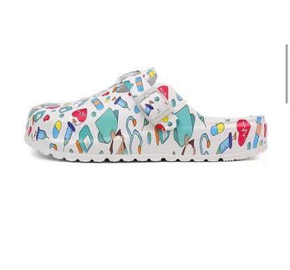 Nurses Shoes Platform EVA Clogs Mules - Comfort Lightweight Girls