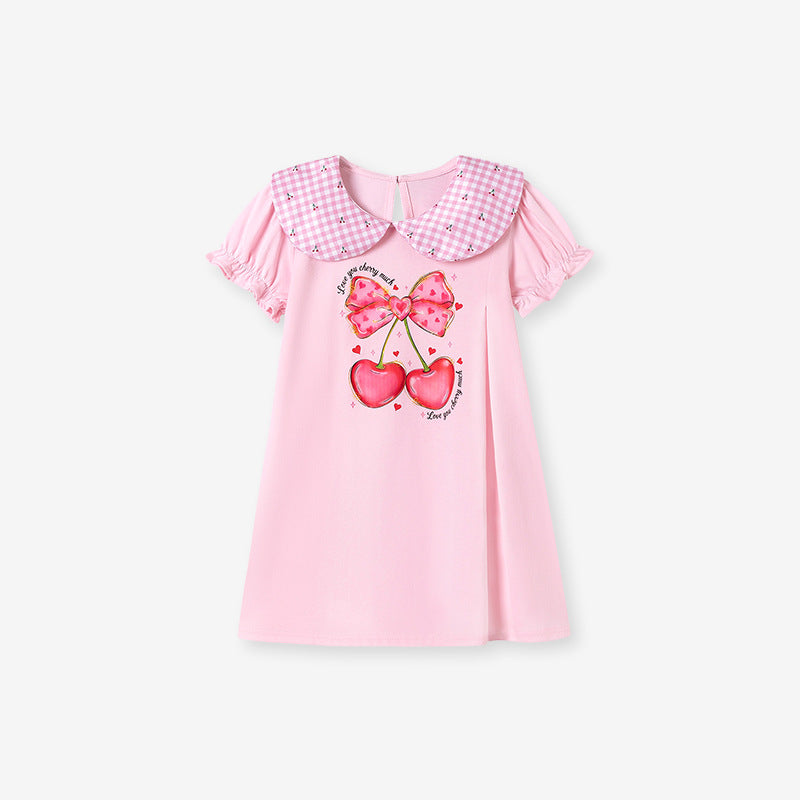 Children's Dress Summer Short Sleeve Kids Dress
