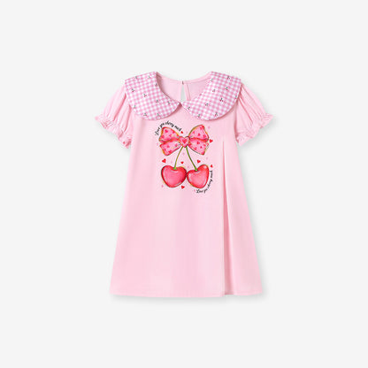 Children's Dress Summer Short Sleeve Kids Dress
