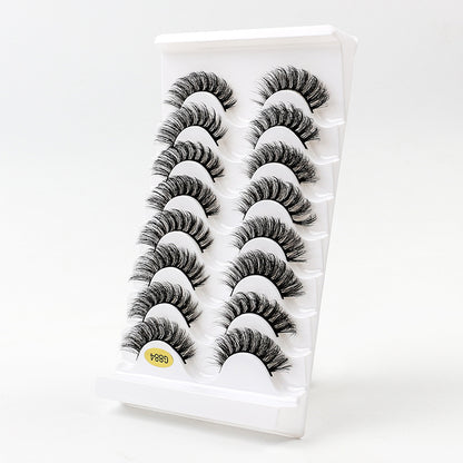 3D Voluminous False Eyelashes 8-Pair Set
