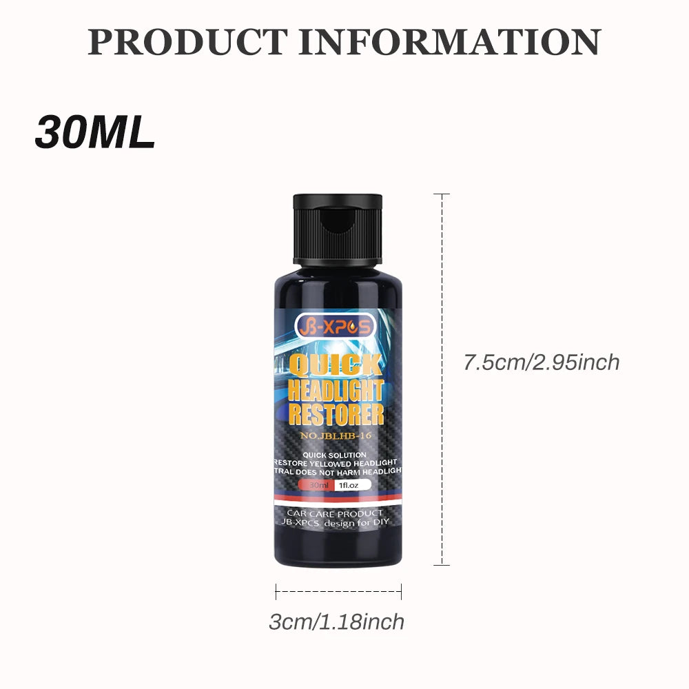 Car Headlight Restoration Polishing Kits Headlamp Repair Kits Car Light Polisher Cleaning Paste Car Paint Care Refurbish Agent