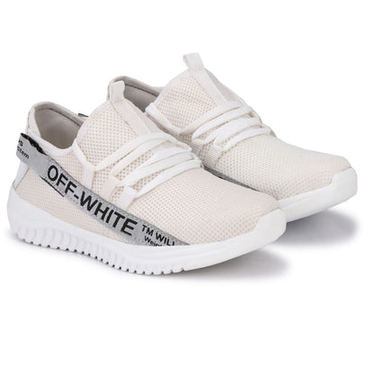 Generic Men White,Grey Color Mesh Material  Casual