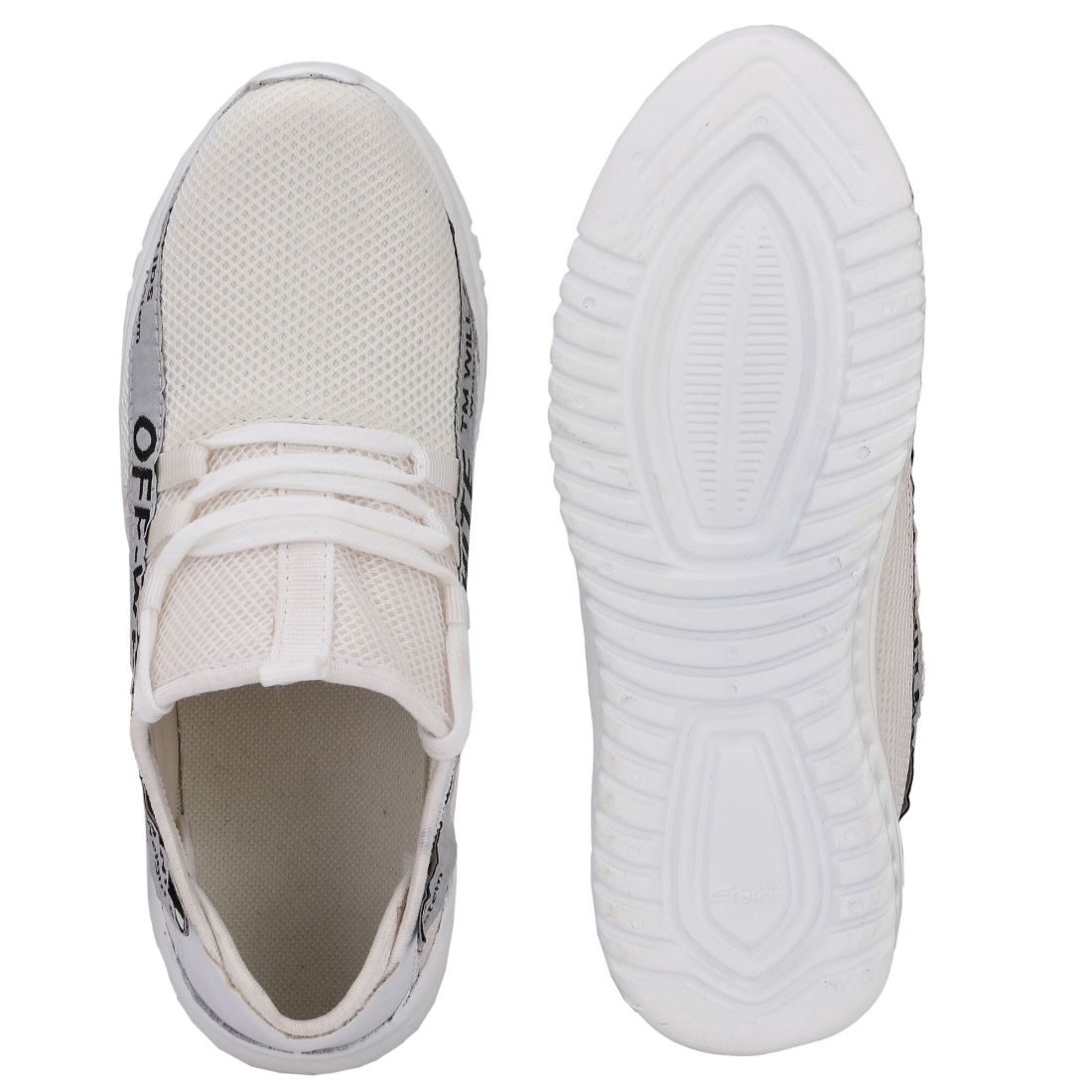 Generic Men White,Grey Color Mesh Material  Casual