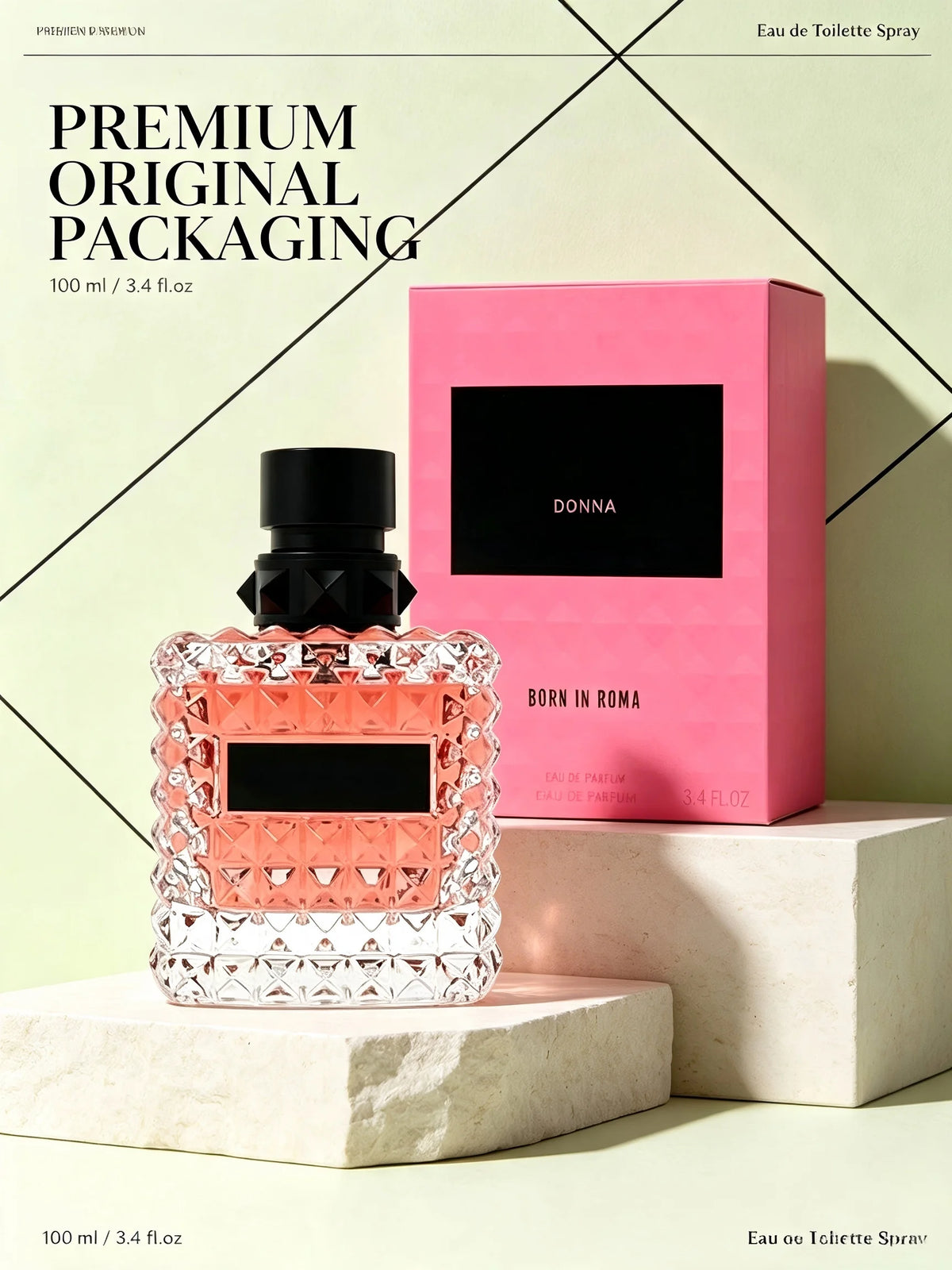 Women Eau de Toilette Perfume 100ml 3.4 fl.oz Luxury Floral Fragrance Long Lasting Feminine Signature Perfume Spray Romantic Daily Wear Office Date Night Wedding Party Fall Fashion Christmas Valentine's Day Gift For Her