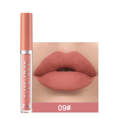 12-Color Matte Lip Glaze Liquid Lipstick