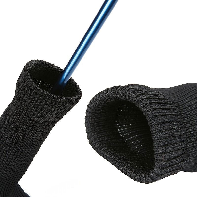 3-Piece Long-Neck Golf Club Headcover Set – Numbered Wooden Club Protectors, Durable Golf Accessories