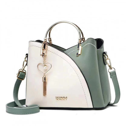 Color-blocked  large-capacity shoulder bag with high-quality crossbody design