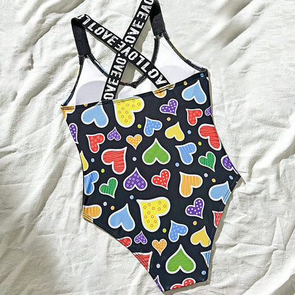 Cute Printed One-Piece Swimwear for Girls