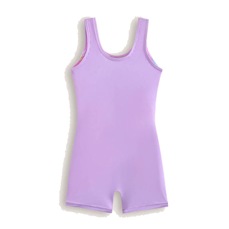 Printed Sleeveless One-Piece Swimsuit for Kids Girls