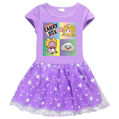 Girls' Half Sleeve Summer Dress