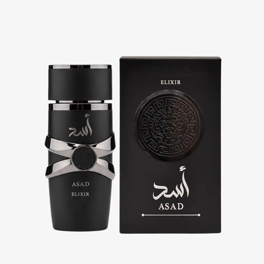Asad Elixir Men EDP Perfume 100ml, Spicy Woody Oriental Long Lasting Arabian Style Fragrance, Masculine Cologne for Daily & Evening Wear