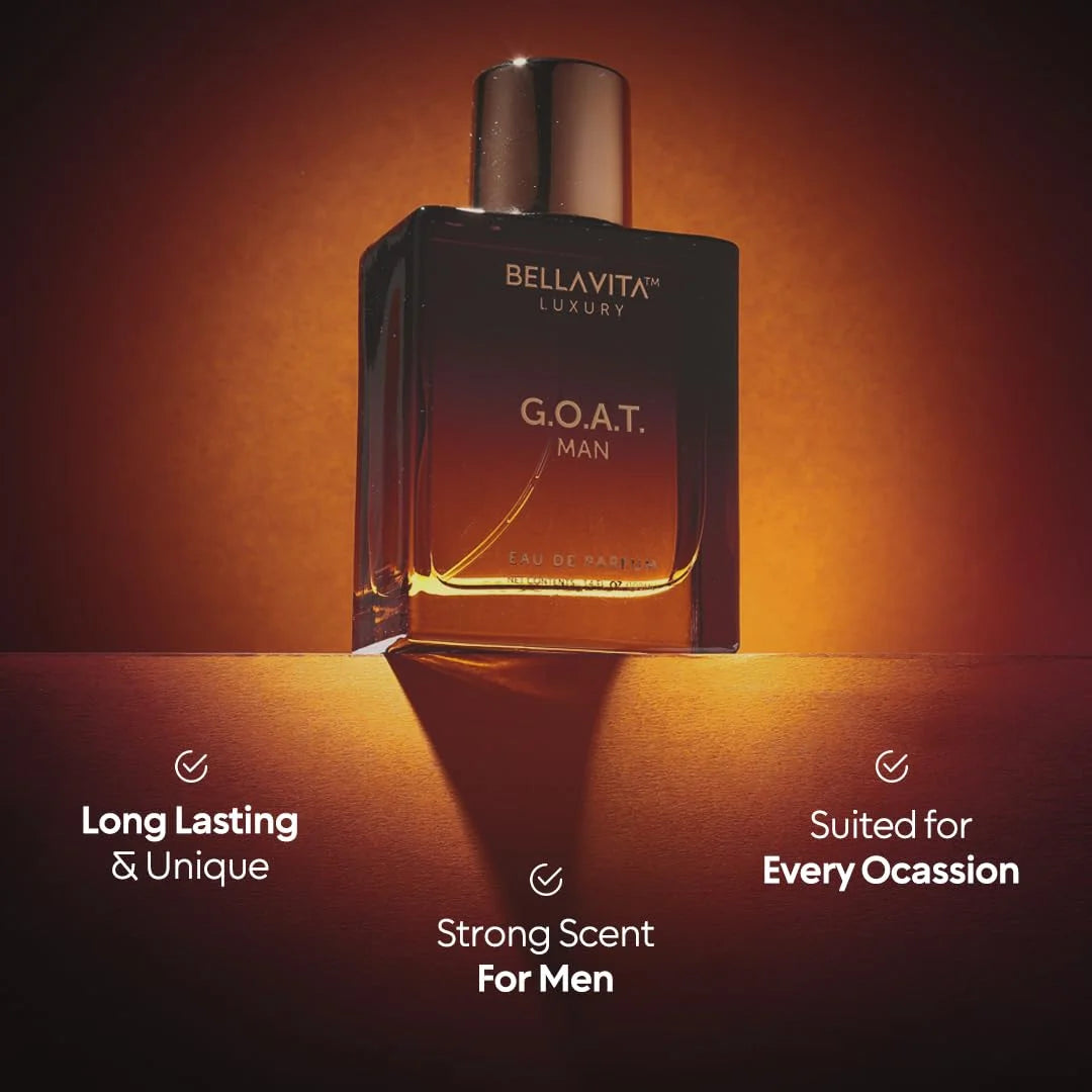 Bellavita Luxury G.O.A.T. and Honey Oud & DATE Woman Eau De Parfum 100 ml, - Honey Perfume for Women & Cologne for Men, Floral Fruity Perfume, Pink Pepper, Red Fruits, Jasmine & Vanilla Notes – Long Lasting Womens Fragrance Long Lasting Arabic Fragrance