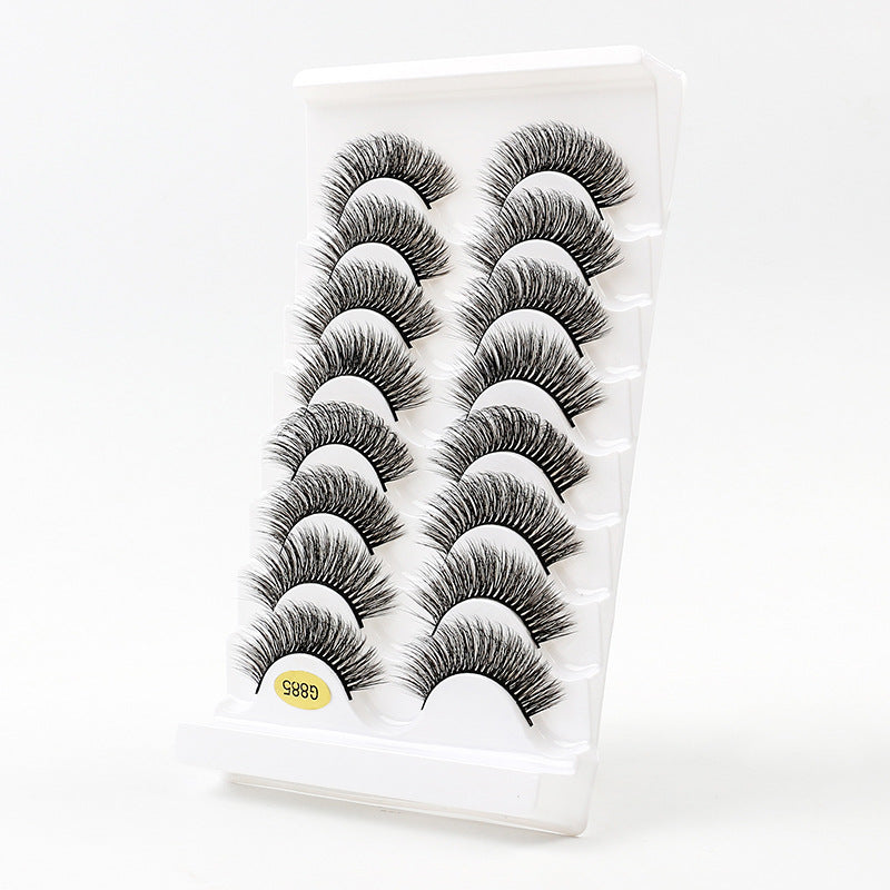 3D Voluminous False Eyelashes 8-Pair Set