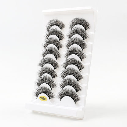 3D Voluminous False Eyelashes 8-Pair Set