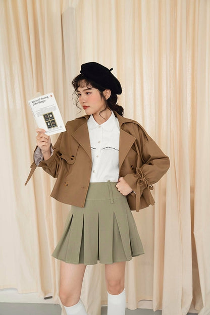 Layla Cropped Trenchcoat