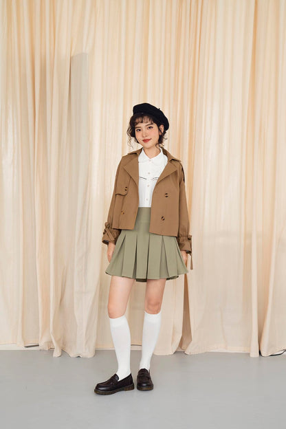 Layla Cropped Trenchcoat