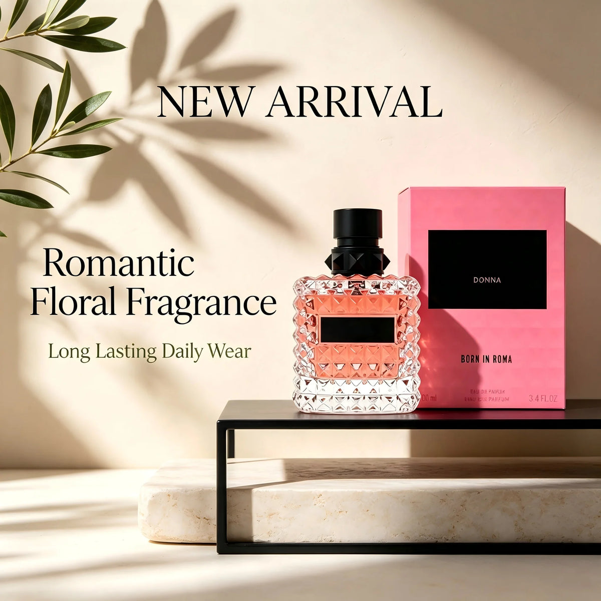 Women Eau de Toilette Perfume 100ml 3.4 fl.oz Luxury Floral Fragrance Long Lasting Feminine Signature Perfume Spray Romantic Daily Wear Office Date Night Wedding Party Fall Fashion Christmas Valentine's Day Gift For Her