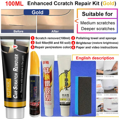 Car Scratch Remover Auto Paint Repair Wax Car Polish Body Grinding Compound Paint Care Tools Vehicle Surface Restorer