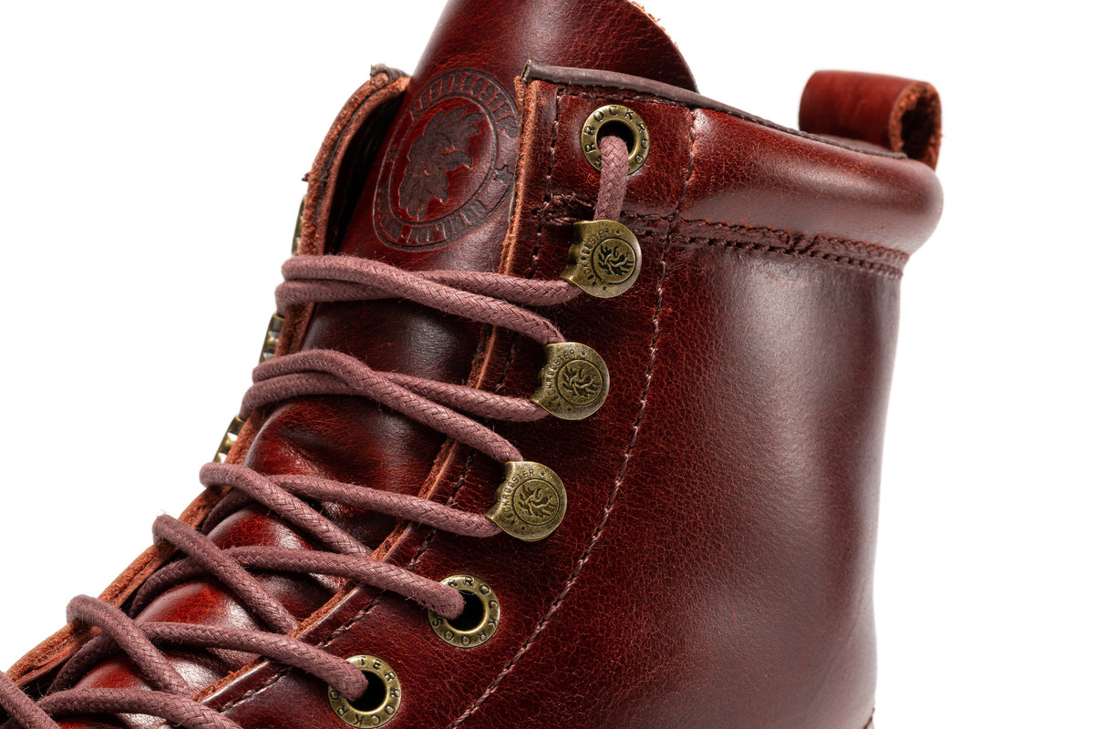 ROCKROOSTER Norwood Cherry Brown Men's 6 inch Soft Toe Wedge Work