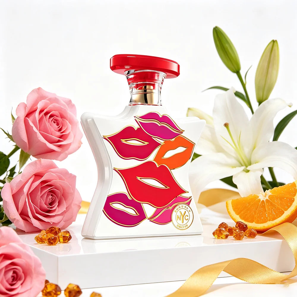 Bond No.9 Nolita Perfume 100ml Women Elegant Floral Scent Tangerine Freesia Top Notes Lily Jasmine Heart Soft Amber Sandalwood Base Long Lasting EDP Luxury NYC Gift Box