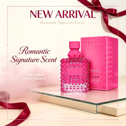 Women Eau de Parfum Perfume 100ml 3.4 fl.oz Luxury Sweet Floral Fragrance Long Lasting Feminine Signature Perfume Spray Romantic Daily Wear Date Night Wedding Party Fall Fashion Back to School Halloween Christmas Valentine's Day Gift For Her