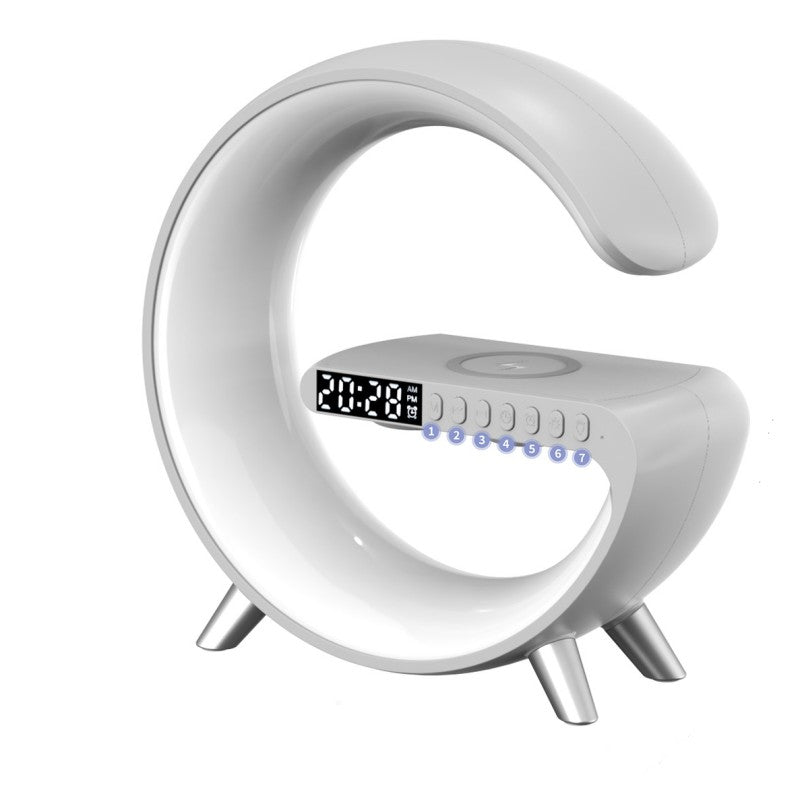 G Shaped LED Light Bluetooth Speakers - Smart Sound-Activated Wireless