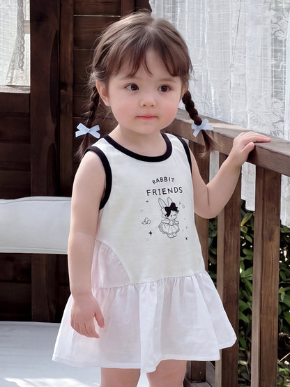 Girl Summer Sleeveless Dress, Lightweight Princess Dress