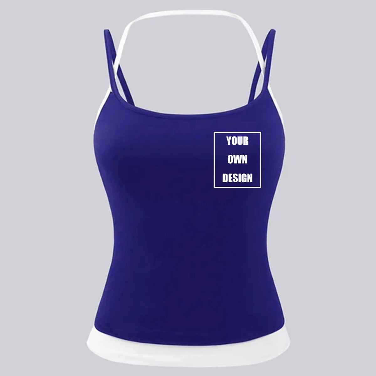 DIY Custom Graphic Logo women Color Blocking Vests Soft Singlet Halter Tops Fashion Slimming Vest Fitness Summer New Clothing