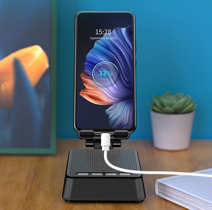Mobile Phone Broadcaster Stand Wireless Bluetooth Speaker