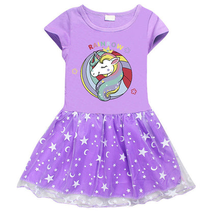 Girls' Half Sleeve Summer Dress