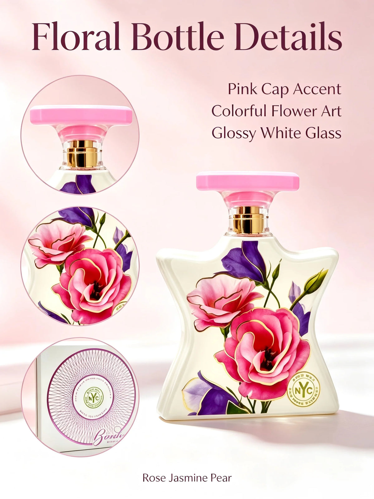New Arrival Bond No.9 New York Flowers EDP 100ml 3.3oz White Star Perfume Fresh Rose Peony Amber Musk Long Lasting Scents Women Girl Labor Day Halloween Thanksgiving Black Friday Cyber Monday Christmas Gift Idea Best Seller Fast US Shipping Spray Hot