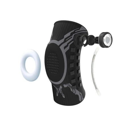 Adjustable Smart-Knob Knee Brace — Patella Gel Pad, Side Stabilizers, Compression Support for Pain Relief & Recovery