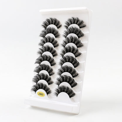 3D Voluminous False Eyelashes 8-Pair Set