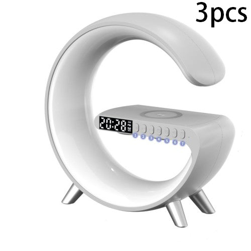 G Shaped LED Light Bluetooth Speakers - Smart Sound-Activated Wireless