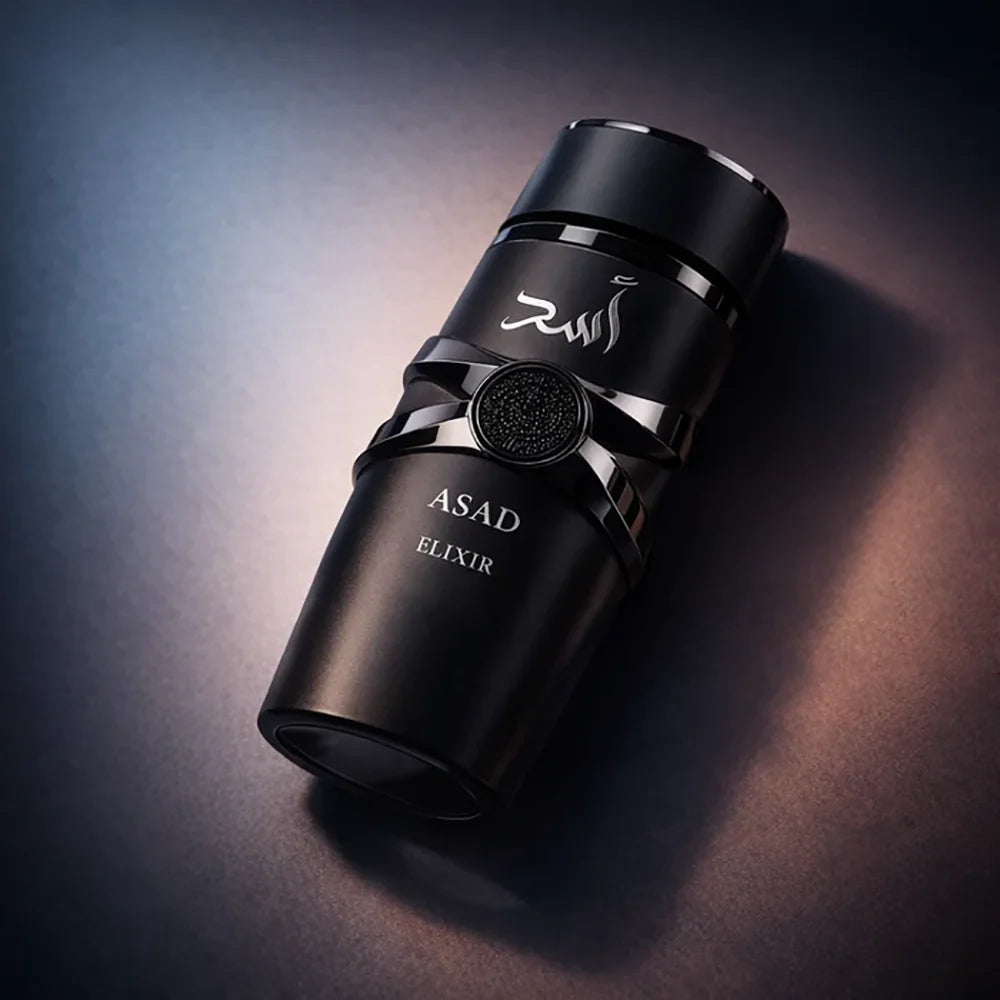 Asad Elixir Men EDP Perfume 100ml, Spicy Woody Oriental Long Lasting Arabian Style Fragrance, Masculine Cologne for Daily & Evening Wear